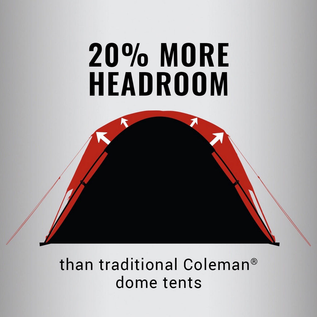 Coleman 4-Person Skydome™ Camping Tent | 8 ft x 7 ft x 4 ft | Blackberry
