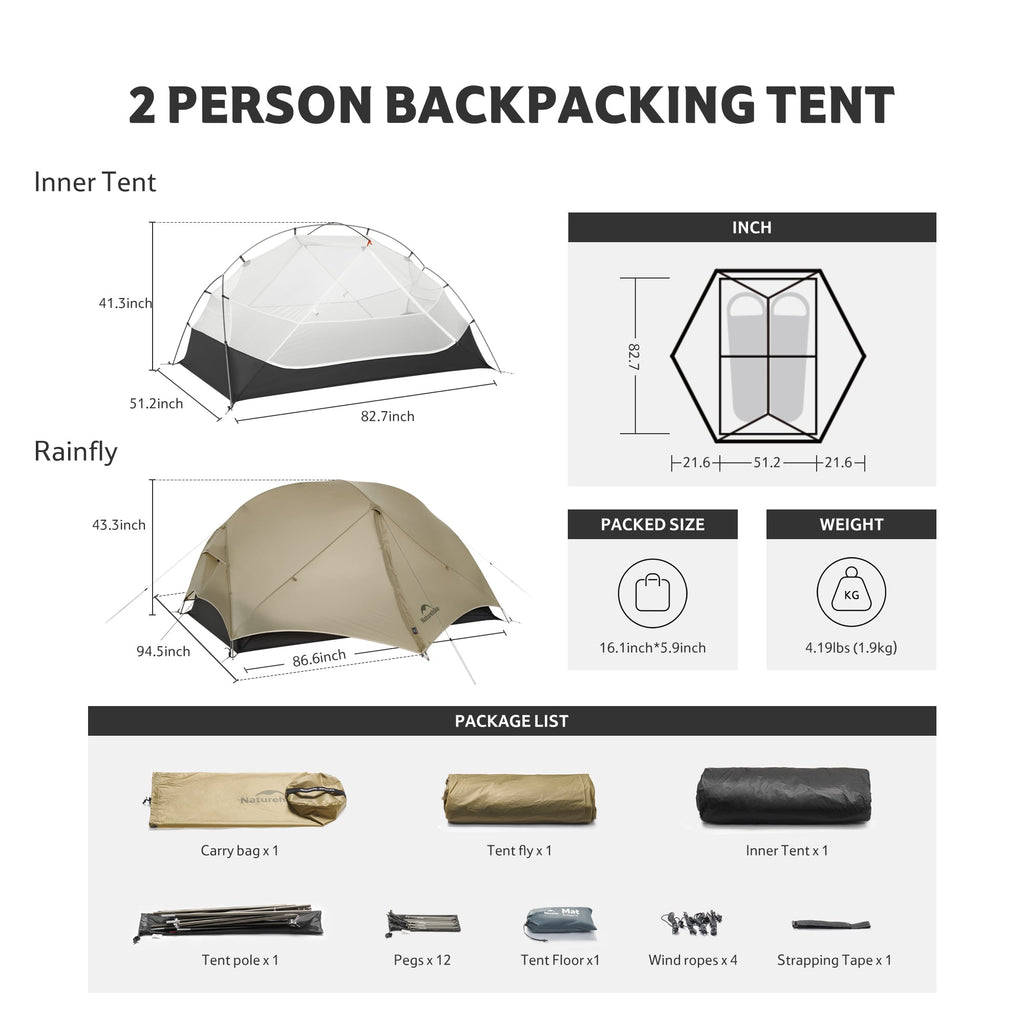 Mongar™ UL 2-Person Ultralight Backpacking Tent