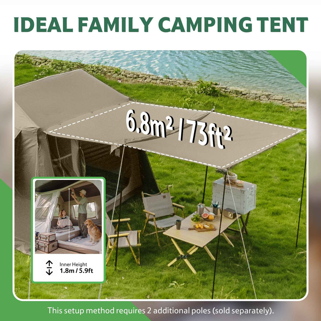 Village™ 6.0 Flagship 4-Person Instant Cabin Tent