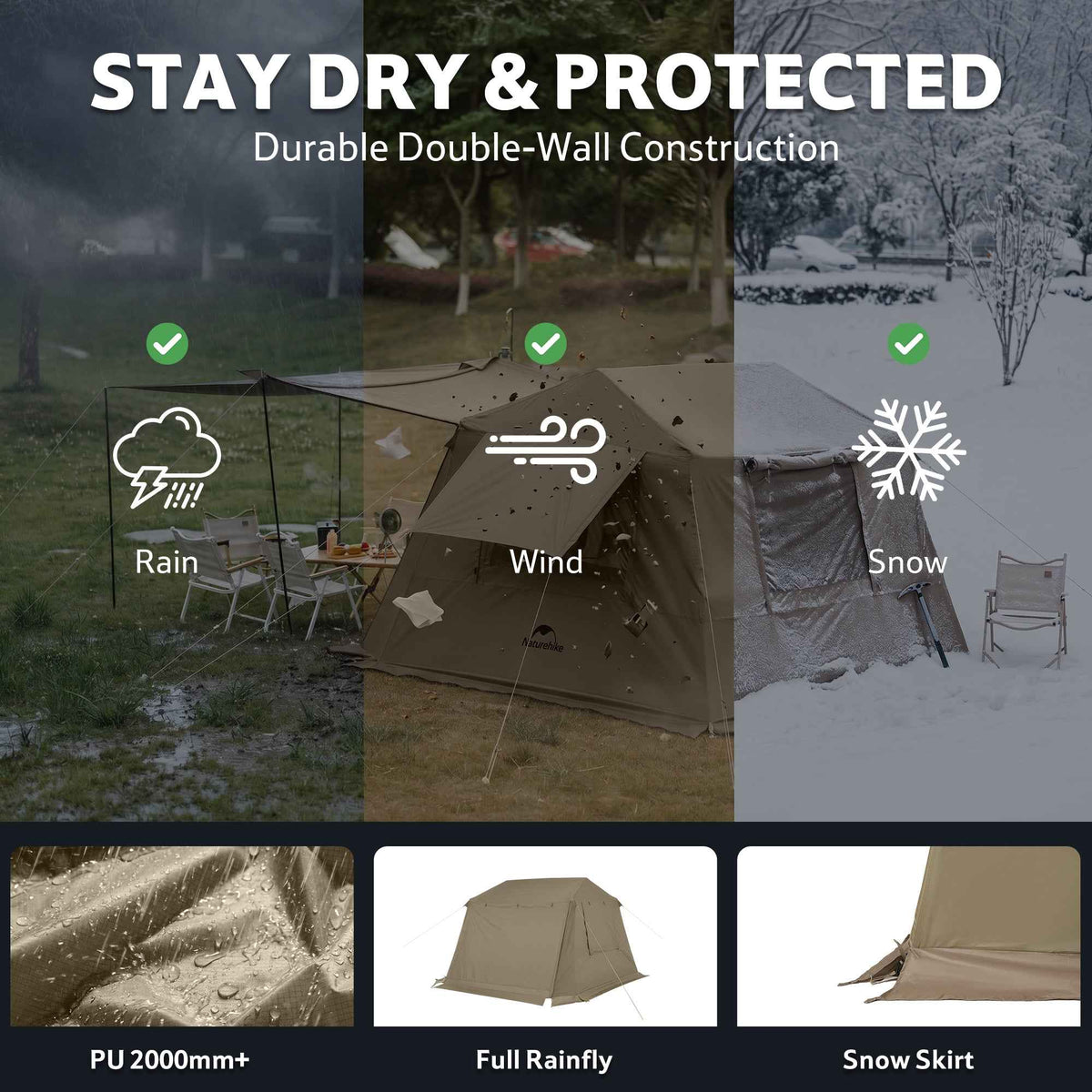 Village™ 6.0 4-Person Instant Cabin Tent