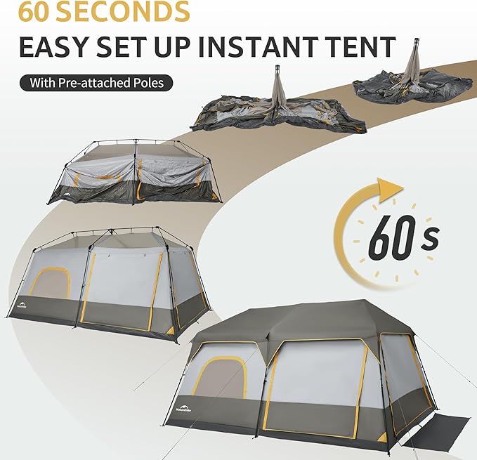 Naturehike Cape™ 8-Person Pop-Up Camping Tent (2026)