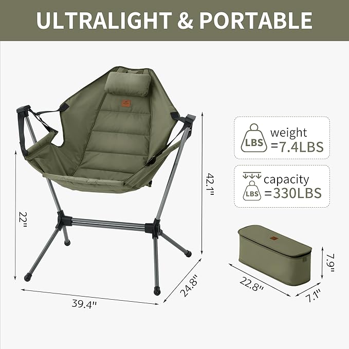 Naturehike YL11 Outdoor Folding Rocking Chair