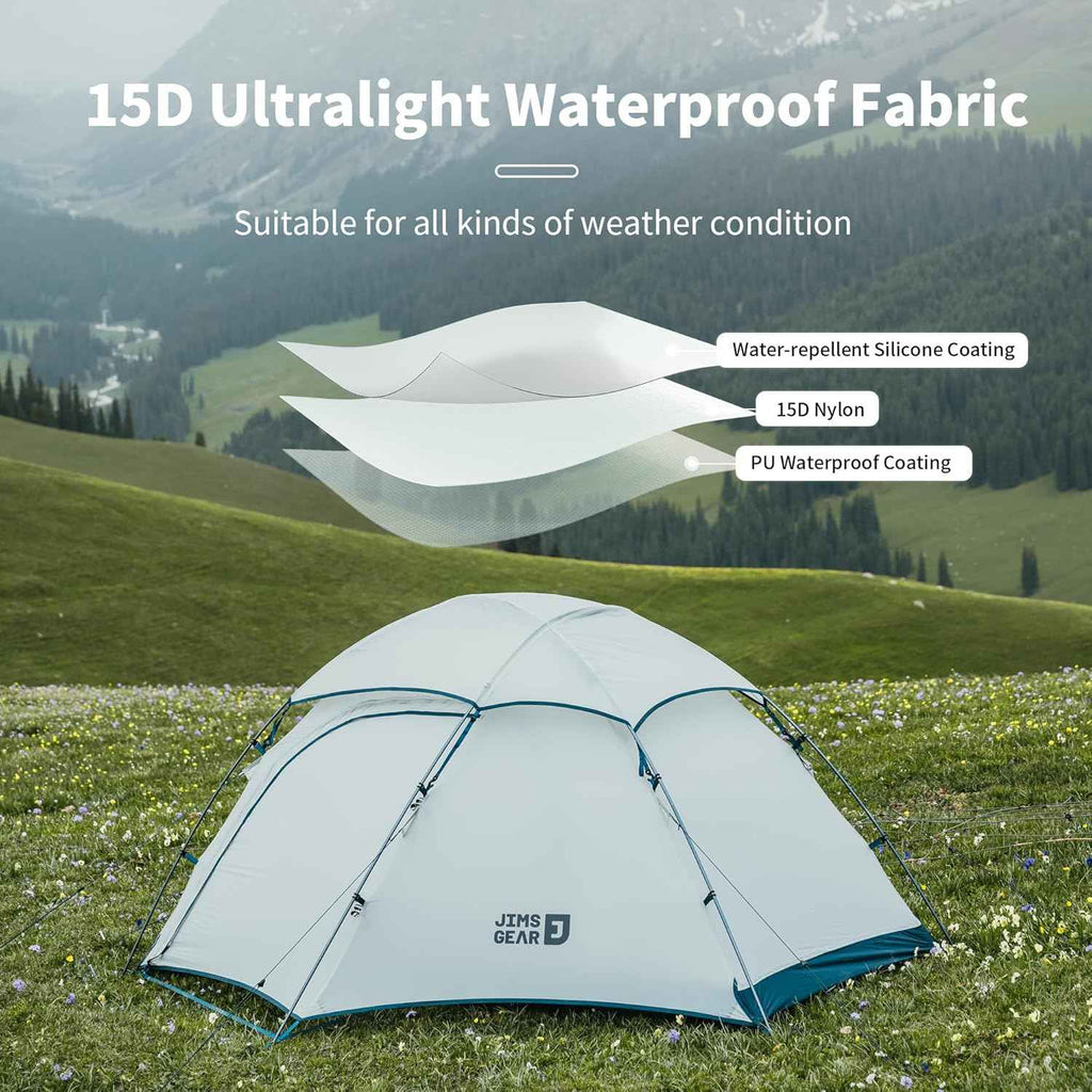 JIMS™ 1-Person Ultralight 4-Season Tent