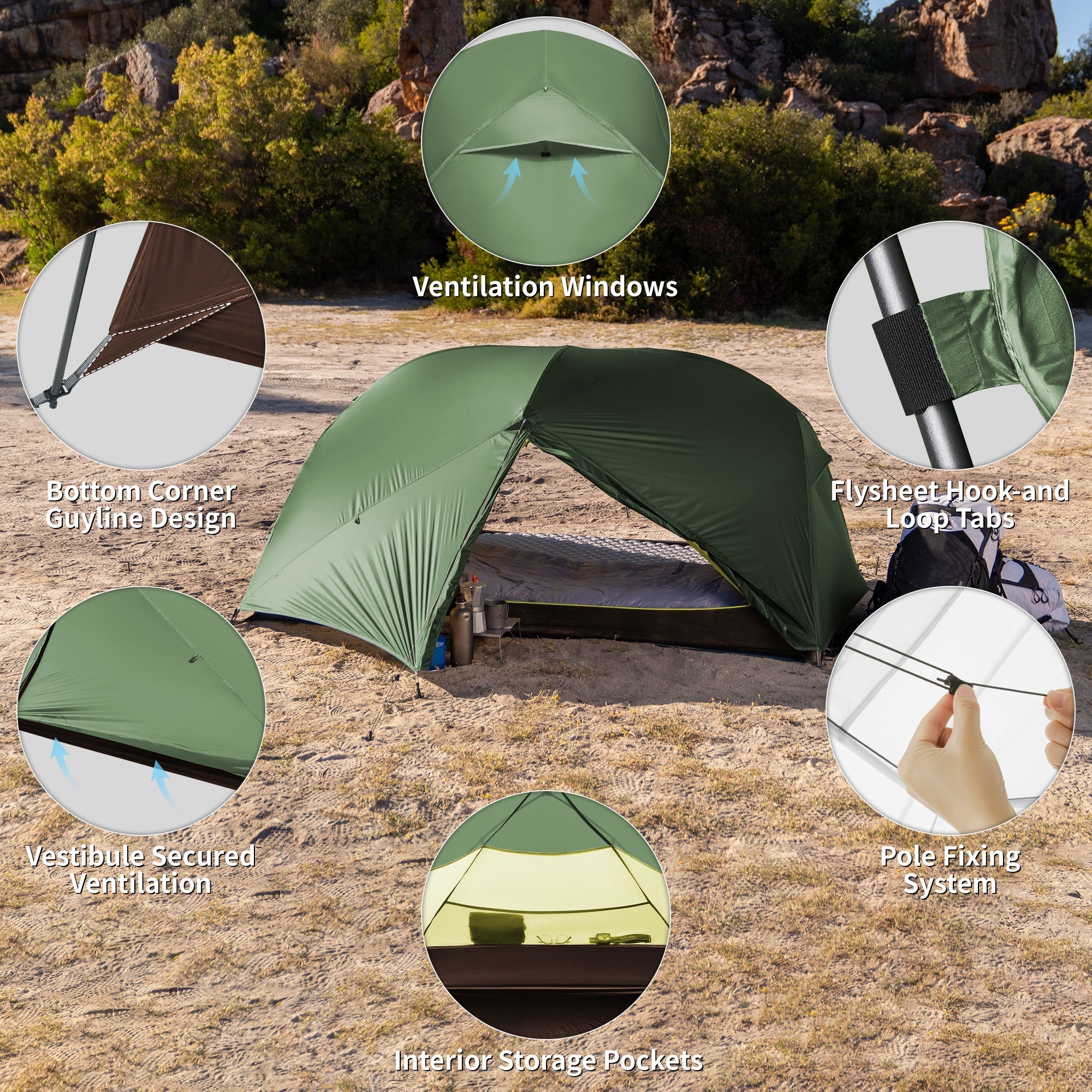 Mongar™ BASE 2-Person Backpacking Tent