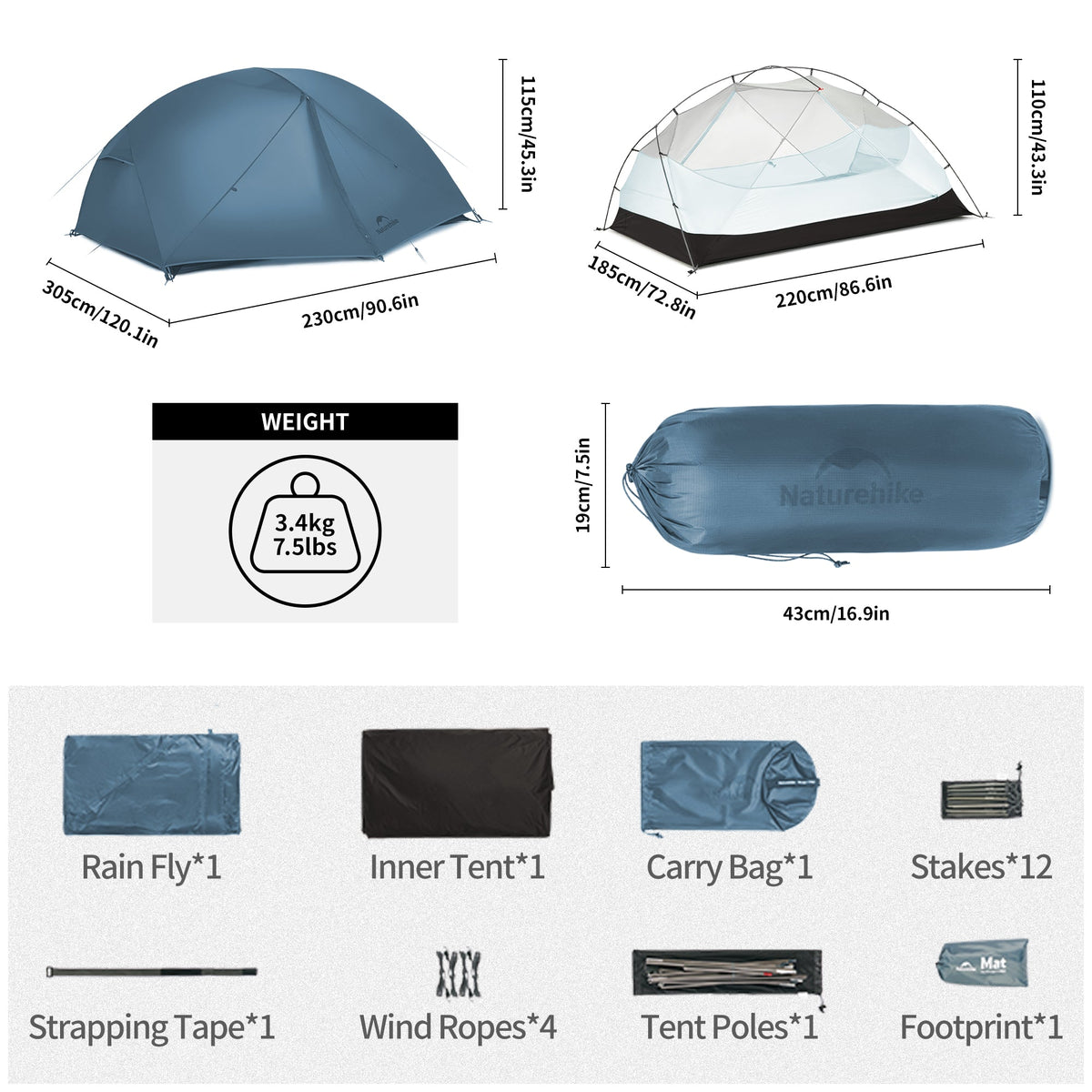 Mongar™ BASE 3-Person Backpacking Tent