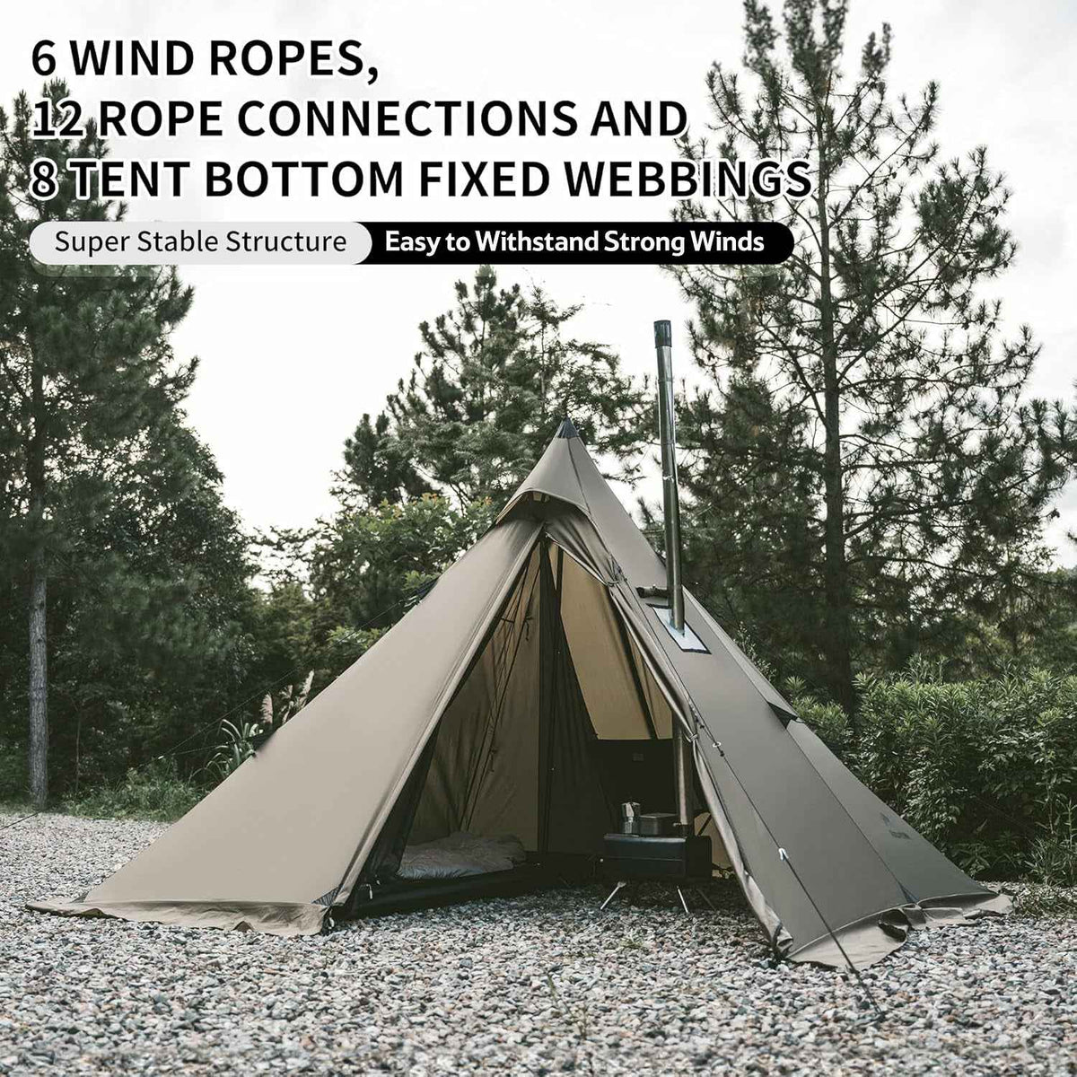 Ranch Fire™ 4-Person Pyramid Hot Tent