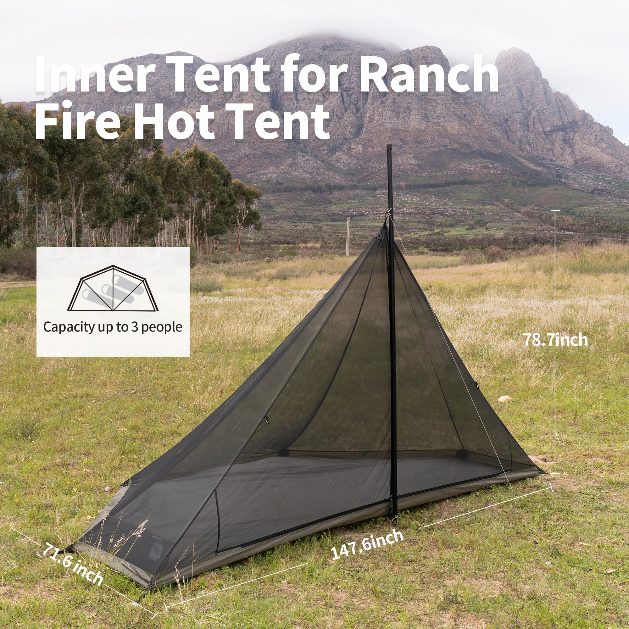 Ranch Fire™ 6-Person Octagonal Hot Tent