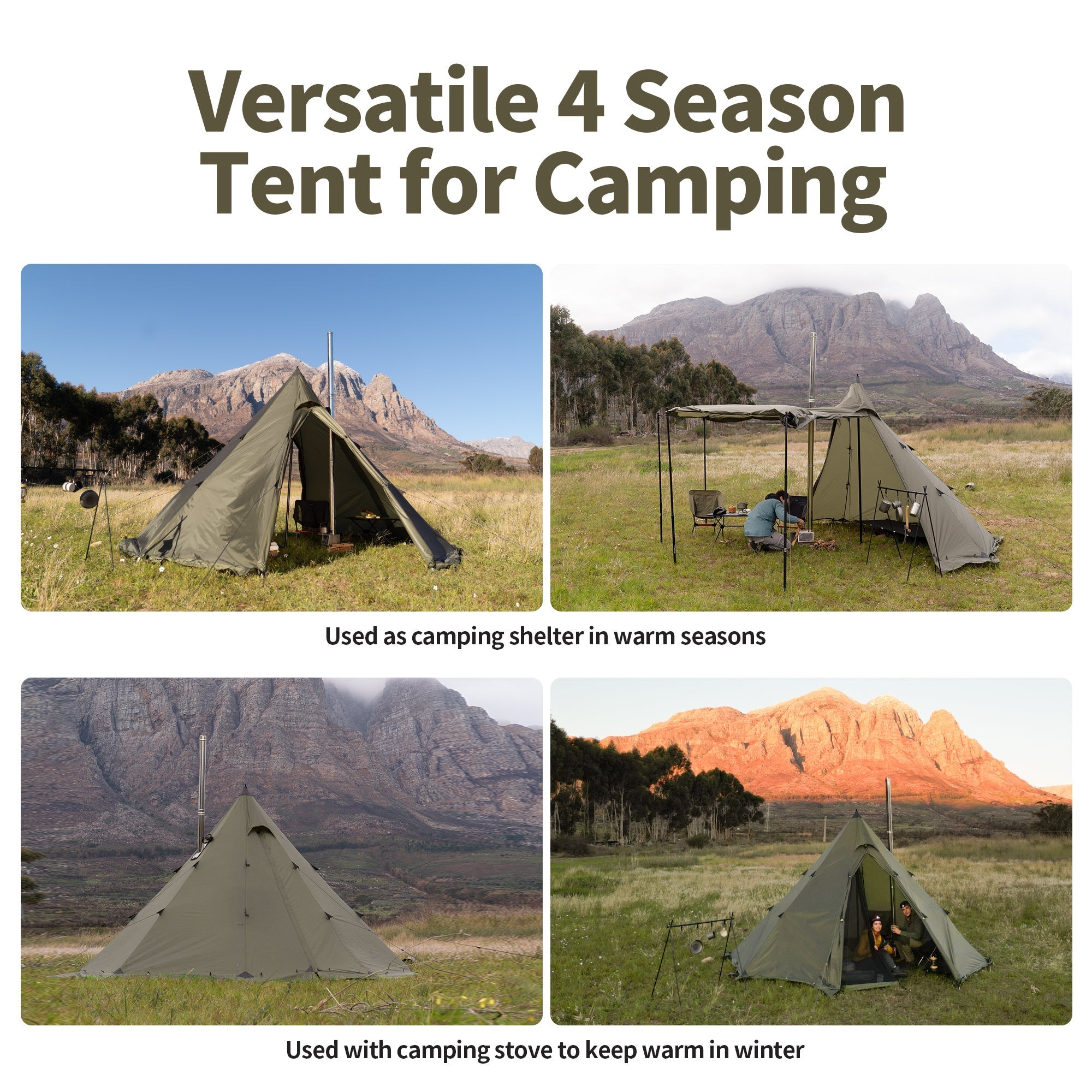 Ranch Fire™ 6-Person Octagonal Hot Tent