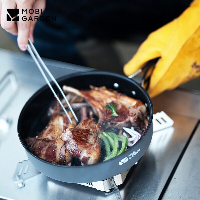 MOBI GARDEN 8-Inch Non-Stick Camping Frying Pan