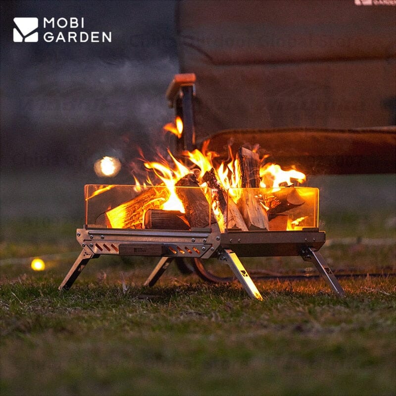 MOBI GARDEN Liaoyan Glass-Sided Fire Pit
